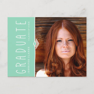 CELEBRATE PHOTO GRADUATION PARTY INVITATION POSTCARD