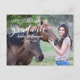 Celebrate Photo Graduation Party Invitation Postcard