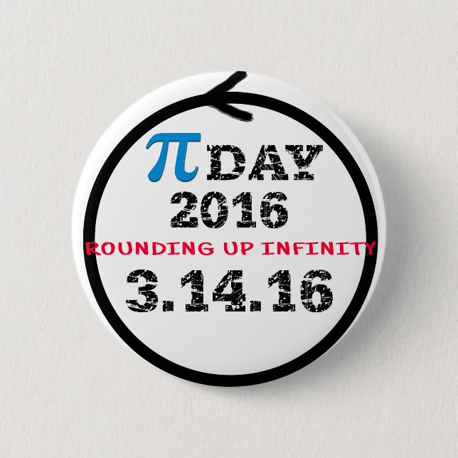 Celebrate Pi Day 6 Cm Round Badge (Front)