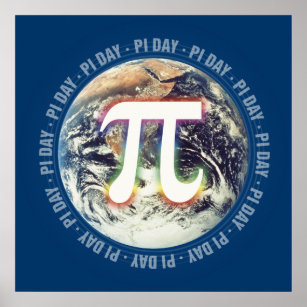 Celebrate Pi Day on Earth   Math Poster