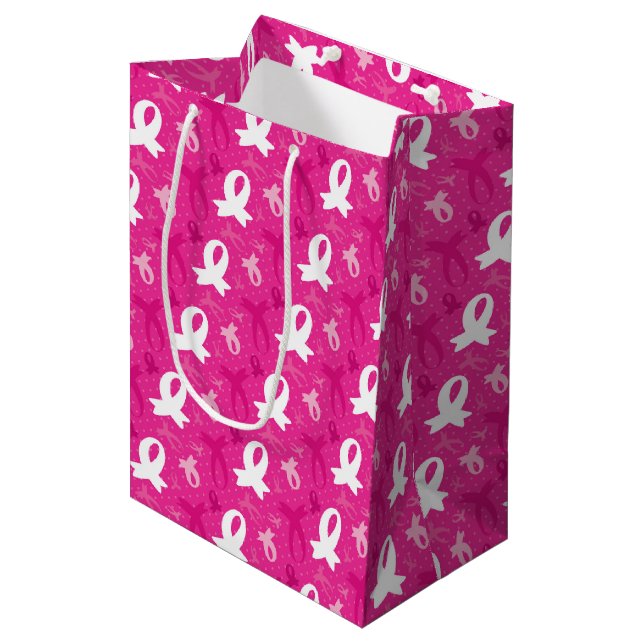 Celebrate pink event medium gift bag (Front Angled)