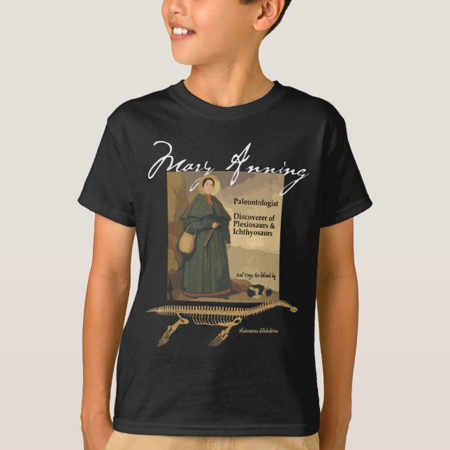 Celebrate Pioneering Paleontologist Mary Anning T-Shirt (Front)