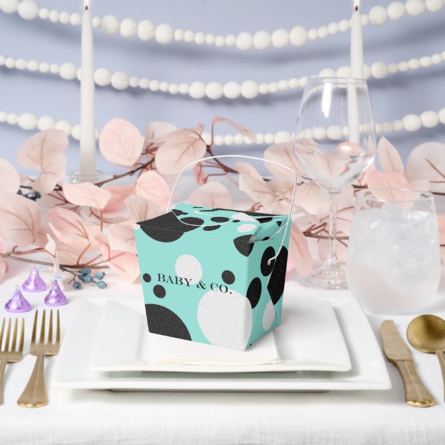 Celebrate Polka Dot Baby Bridal Sprinkle Party Favour Box (Wedding)