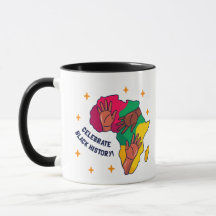 Celebrate Pride Black History Month Mug