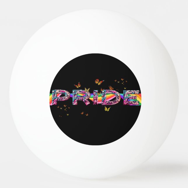 Celebrate Pride Ping Pong Ball (Front)