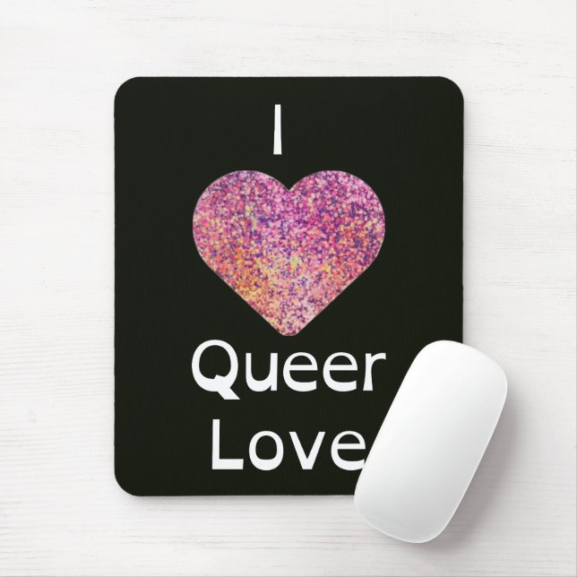 Celebrate Queer Love This Valentines Day Mouse Mat (With Mouse)