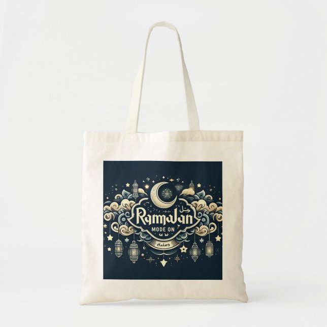 Celebrate Ramadan with Ramadan ModeOn Tote Bag (Front)