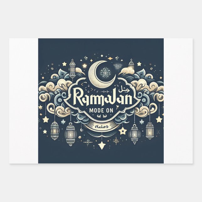 Celebrate Ramadan with Ramadan ModeOn Wrapping Paper Sheet (Front)