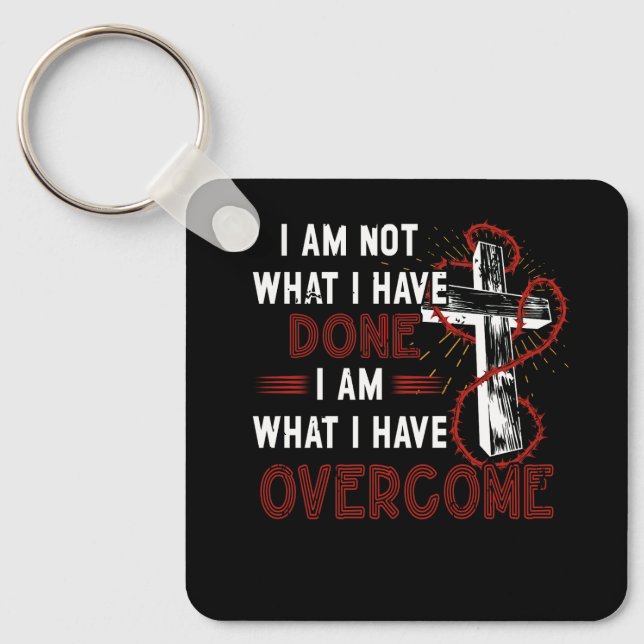 Celebrate Recovery T-Shirt Christian Cross Jesus C Key Ring (Front)