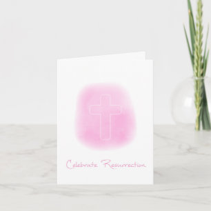 Celebrate Resurrection Cross Verse Easter Card