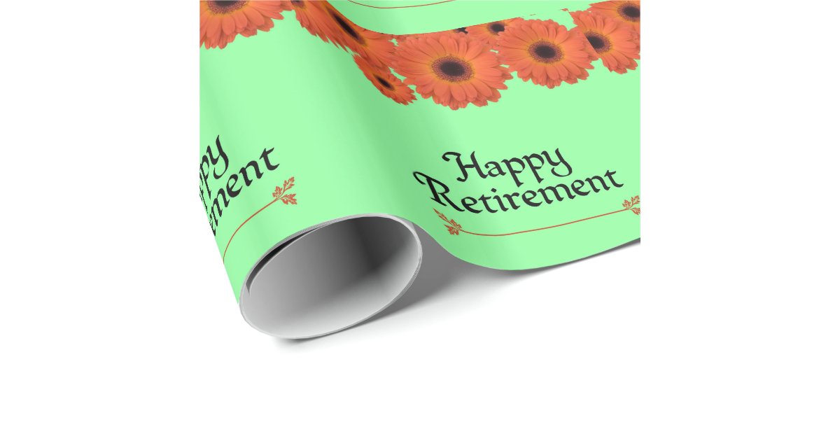 Celebrate Retirement Wrapping Paper Zazzle