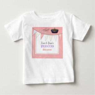 Celebrate Royally Nana n Papa Princess Birthday Baby T-Shirt