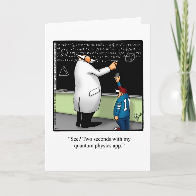Celebrate Scientist Day Humour Greeting Card (Front)