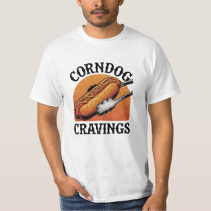 Celebrate Snacks with Unique Corndog Art T-Shirt