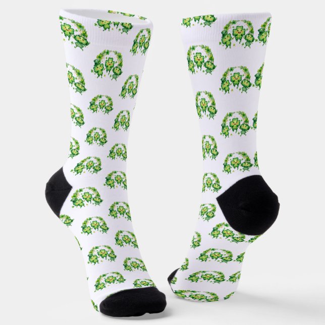 Celebrate St. Patrick’s Day Socks (Angled)