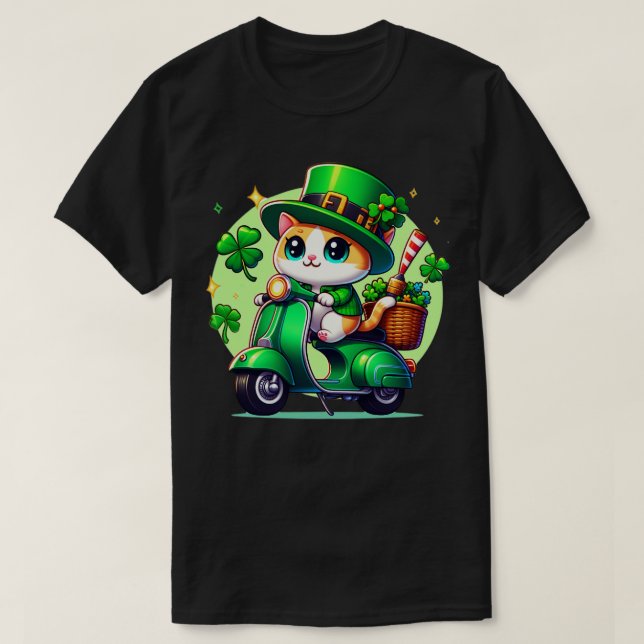 Celebrate St Patricks Day with a cute and colourfu T-Shirt (Design Front)