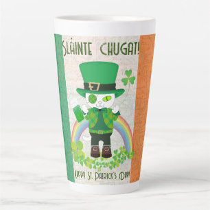 Celebrate St. Patrick's Day with a Lucky Cat Latte Mug