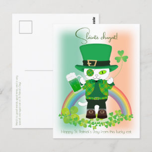 Celebrate St. Patrick's Day with a Lucky One-Eyed  Postcard