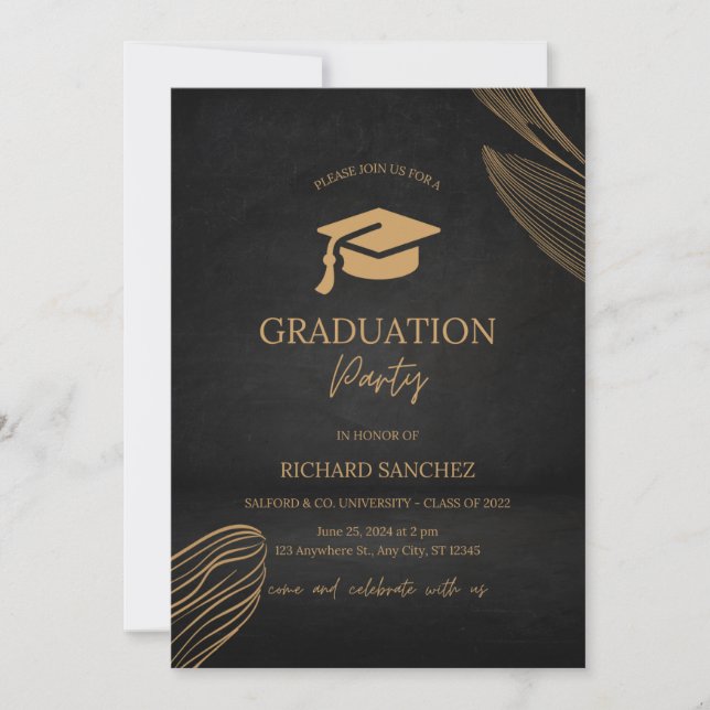 Celebrate Success: Join Us for a Graduation Announcement (Front)