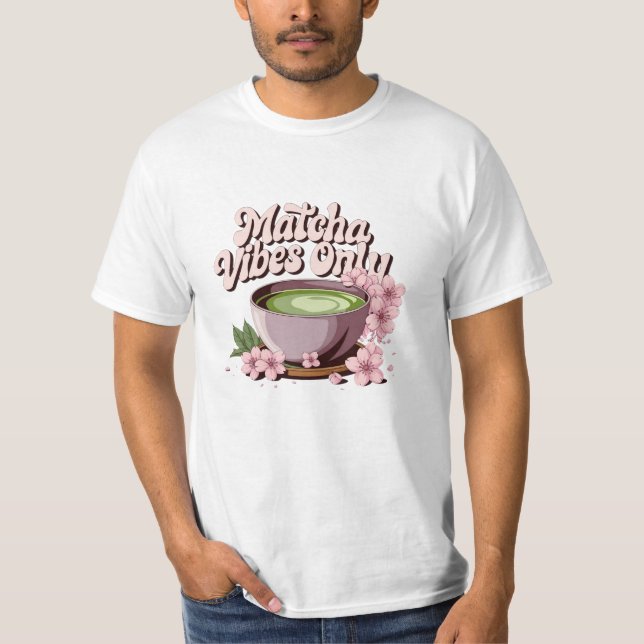 Celebrate Tea Culture with Unique Matcha Art T-Shirt (Front)