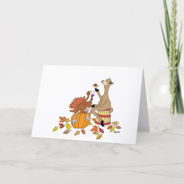Celebrate Thanksgiving Holiday Card (Front)
