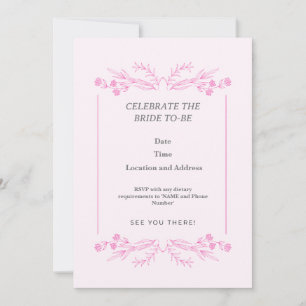 Celebrate The Bride To-Be Invitation