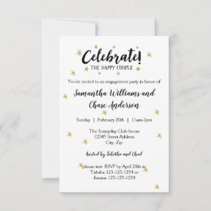 Celebrate the Couple - 3x5 Engagement Party Invite