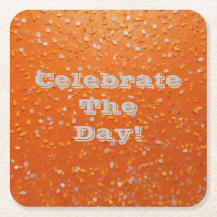 Celebrate The Day! Confetti Coasters