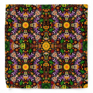 Celebrate the Day of the dead in Mexican style Bandana