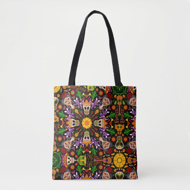 Celebrate the Day of the dead in Mexican style Tote Bag (Front)