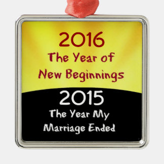 Celebrate the Divorce Metal Tree Decoration