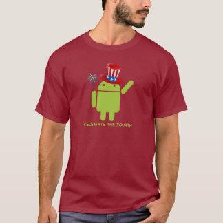 Celebrate The Fourth (Android Bug Droid) T-Shirt