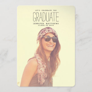 Celebrate the Graduate | 2016 Graduation Party Invitation