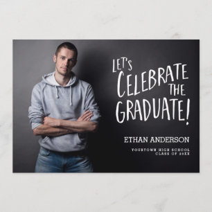 Celebrate the Graduate   Photo Graduation Party Invitation