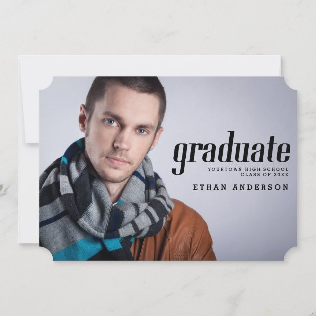 Celebrate the Graduate Photo Graduation Party Invitation (Front)