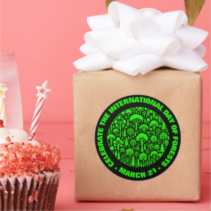 Celebrate the International Day of Forests Classic Round Sticker