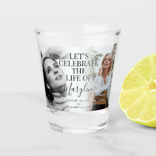 Celebrate the Life Memorial Before & After Photo Shot Glass