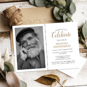 Celebrate The Life Of Funeral Memorial Invitatio Invitation