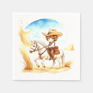 Celebrate the Little Cowboy Baby Shower Napkin