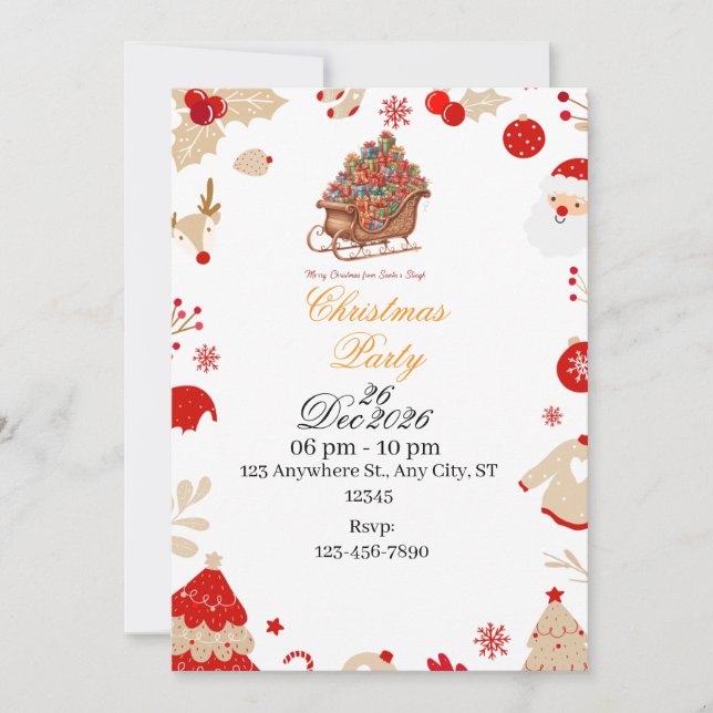 Celebrate the Magic of Christmas – You're Invited! Invitation (Front)