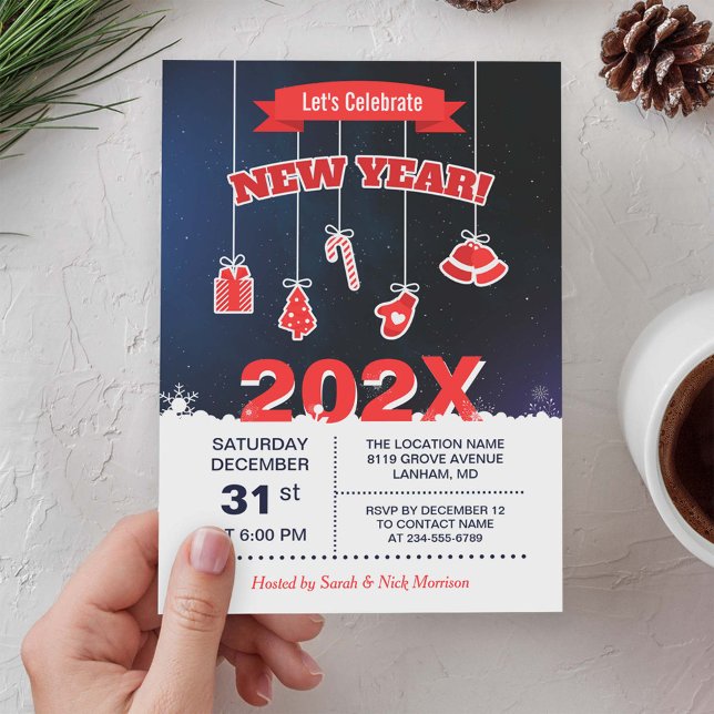 Celebrate the New Year Eve's Countdown Party Invitation (Creator Uploaded)