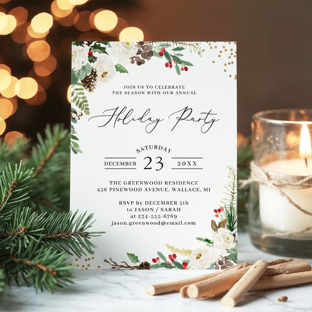 Celebrate the Season Annual Holiday Party Invitation (Creator Uploaded)