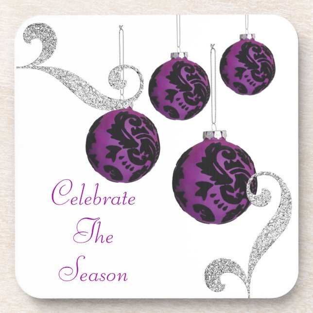 Celebrate The Season Cork Costers Coaster (Front)