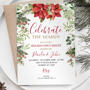 Celebrate the Season Holiday Party Christmas  Invitation