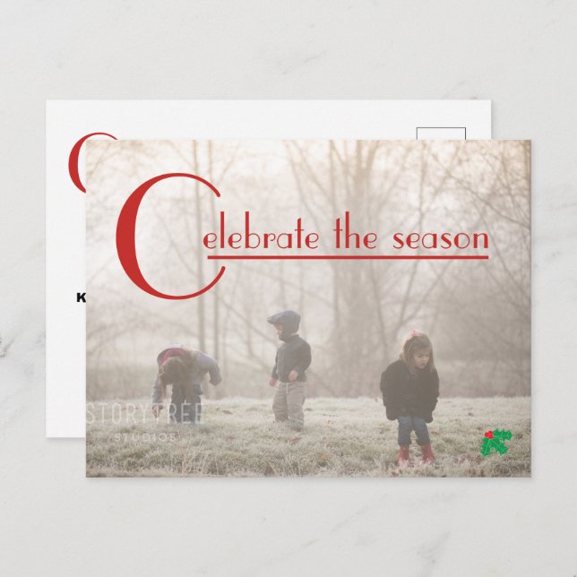Celebrate the Season | photo postcard (Front/Back)