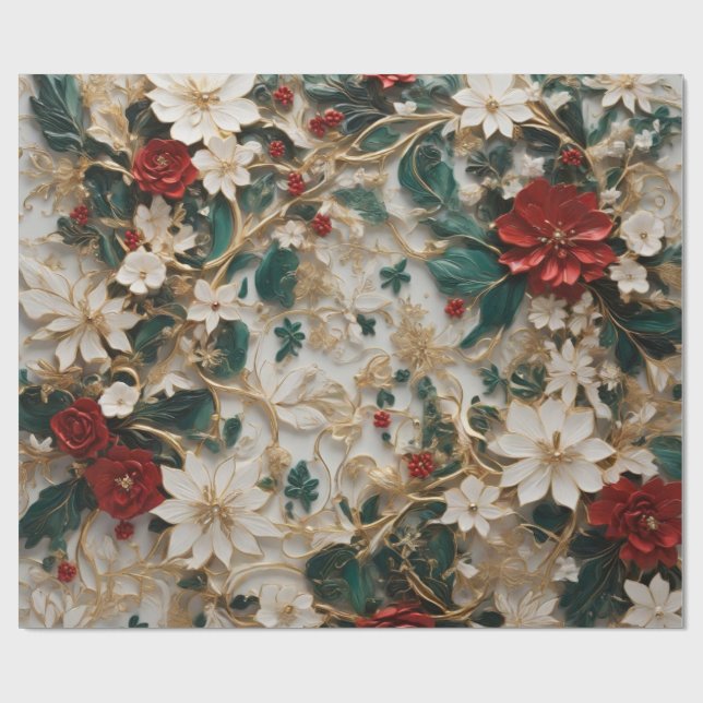 Celebrate the season with our Holiday Elegance wra Wrapping Paper (Flat)