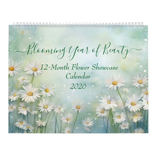 Celebrate the Seasons in Bloom – 2026 Floral  Calendar (Cover)