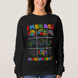 Celebrate The Spectrum Embrace Neurodiversity Auti Sweatshirt