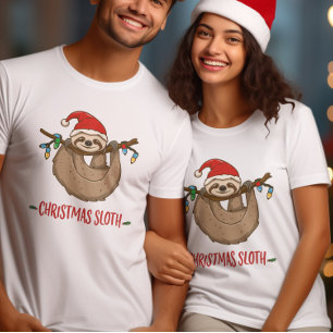 Celebrate the spirit of Christmas Happy Sloth T-Shirt