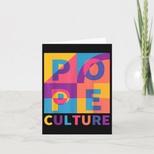 Celebrate The Us Pope Pop Art &amp; Culture  Card
